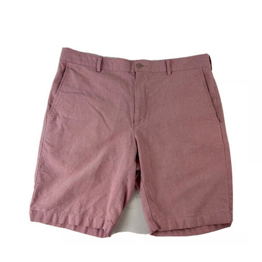 Jos. A. Bank 1905 Men’s Size 38 Oxford Pink Flat Front Shorts Contemporary Style - Picture 1 of 12